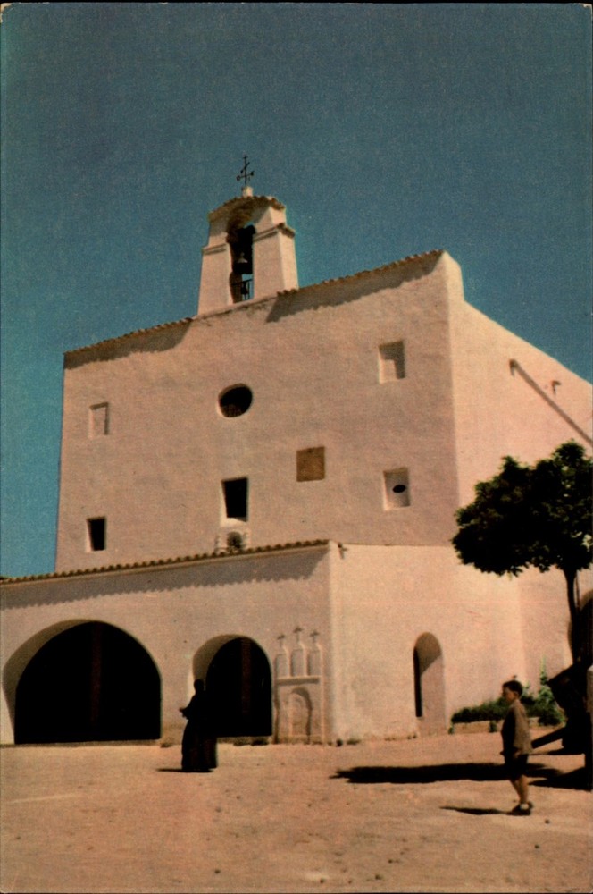 Iglesia de San Jose Ibiza Baleares vintage postcard h531