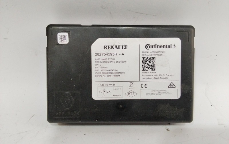 282754595R módulo electronico RENAULT MEGANE IV BERLINA 5P GT-LINE 2015 1808418