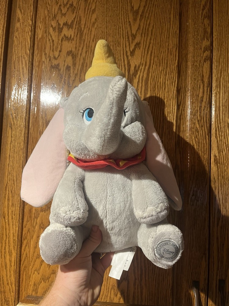 Disney Store DUMBO Soft Toy Plush Stuffed Animal  Cuddly 14” Elephant