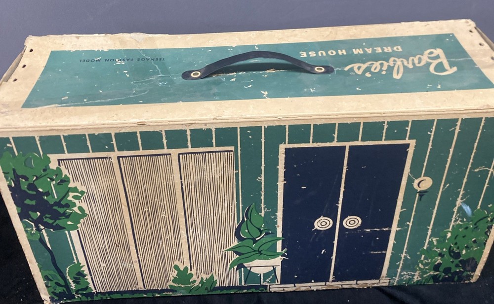 Barbie Doll Dream House Mattel 1962  #816 Cardboard Incomplete Damaged W Pieces