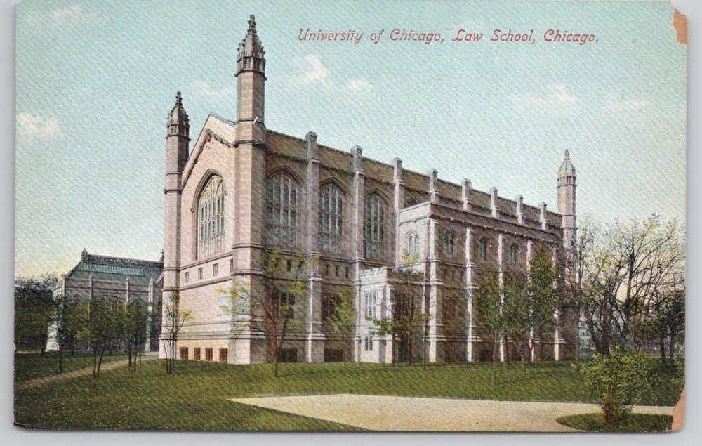 University of Chicago Law School Chicago IL Early 1900s Postcard