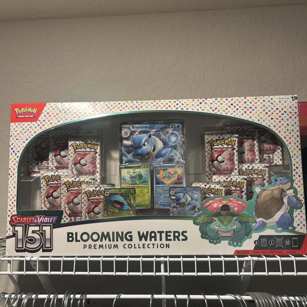 Pokemon TCG: 151 Blooming Waters Premium Collection Factory SEALED BOX, MINT
