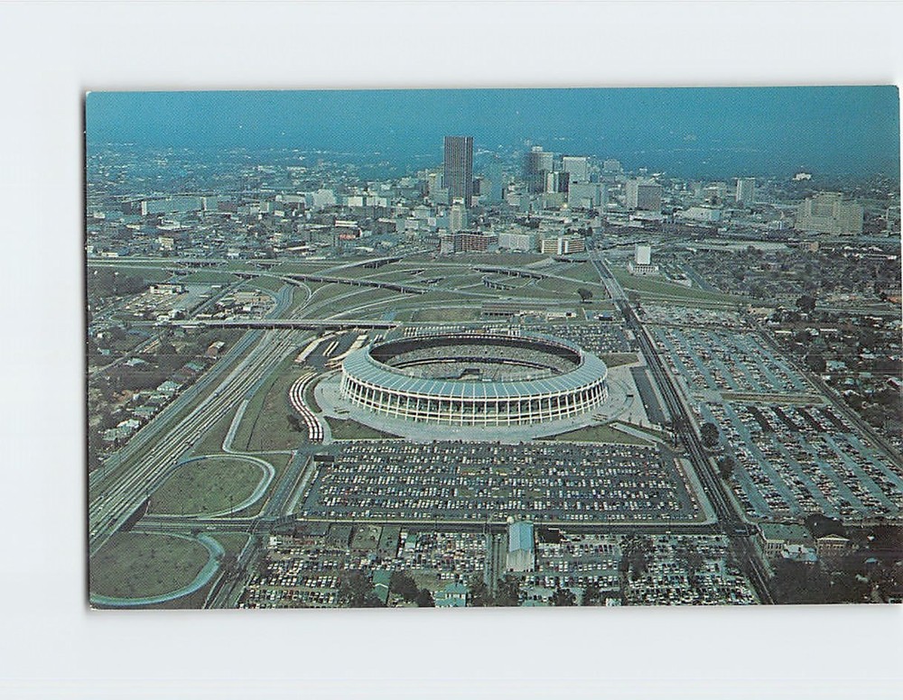 Postcard Aerial View Atlanta Stadium Atlanta Georgia USA