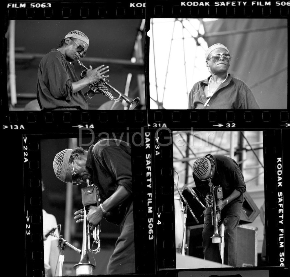 1982 Miles Davis Dr. Pepper Music Fest Pier 84 NYC Jazz 35mm 4 Negative Lot B41