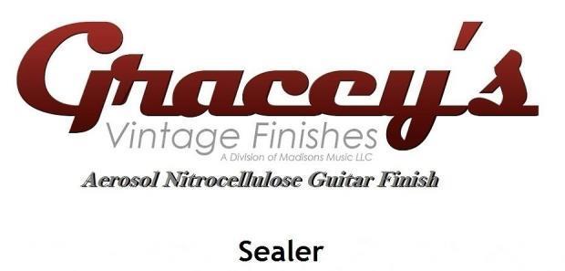 -Sealer- Gracey's Vintage Finishes Nitrocellulose Guitar Lacquer Aerosol.