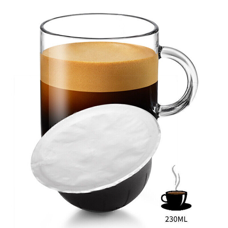 100PCS Disposable Aluminum Foil Caps for Nespresso Vertuo Vertuoline GCA1 ENV135 Pods