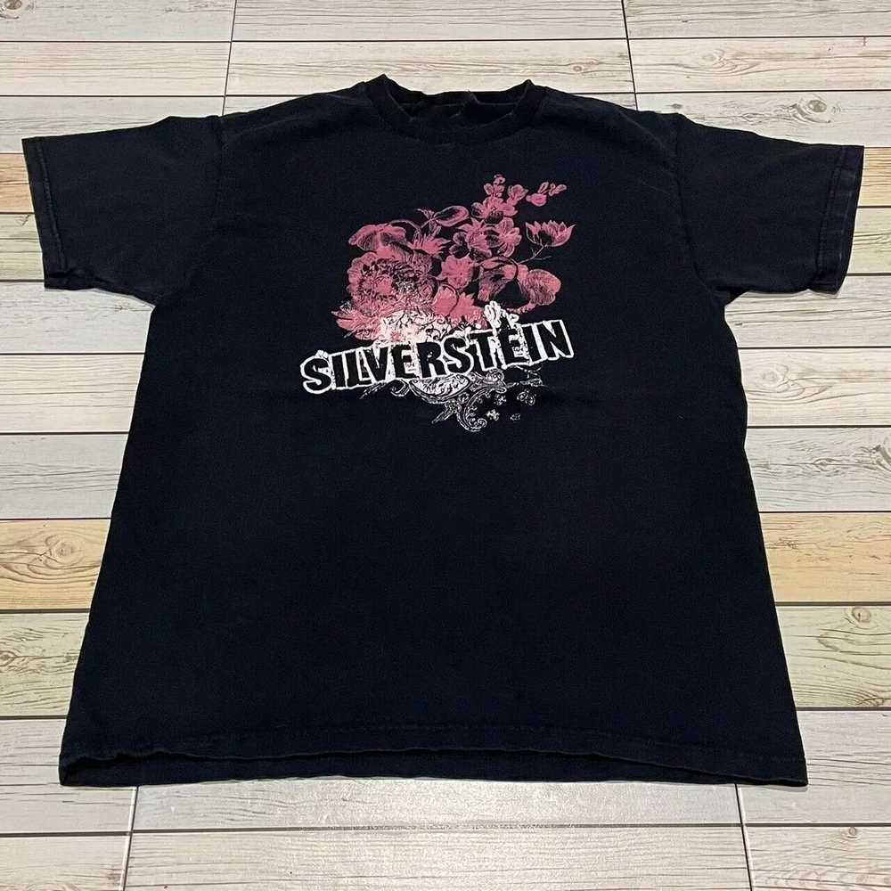 Silverstein Emo Band Tour T Shirt Size S-5XL Short Sleeve QA1580