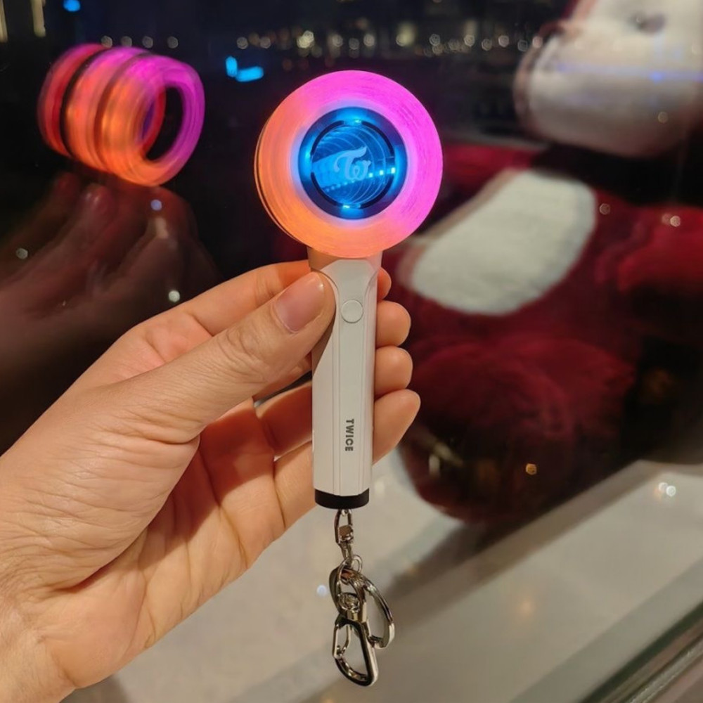 TWICE Official Candy Bong Keyring Mini Light Stick LED Keychain