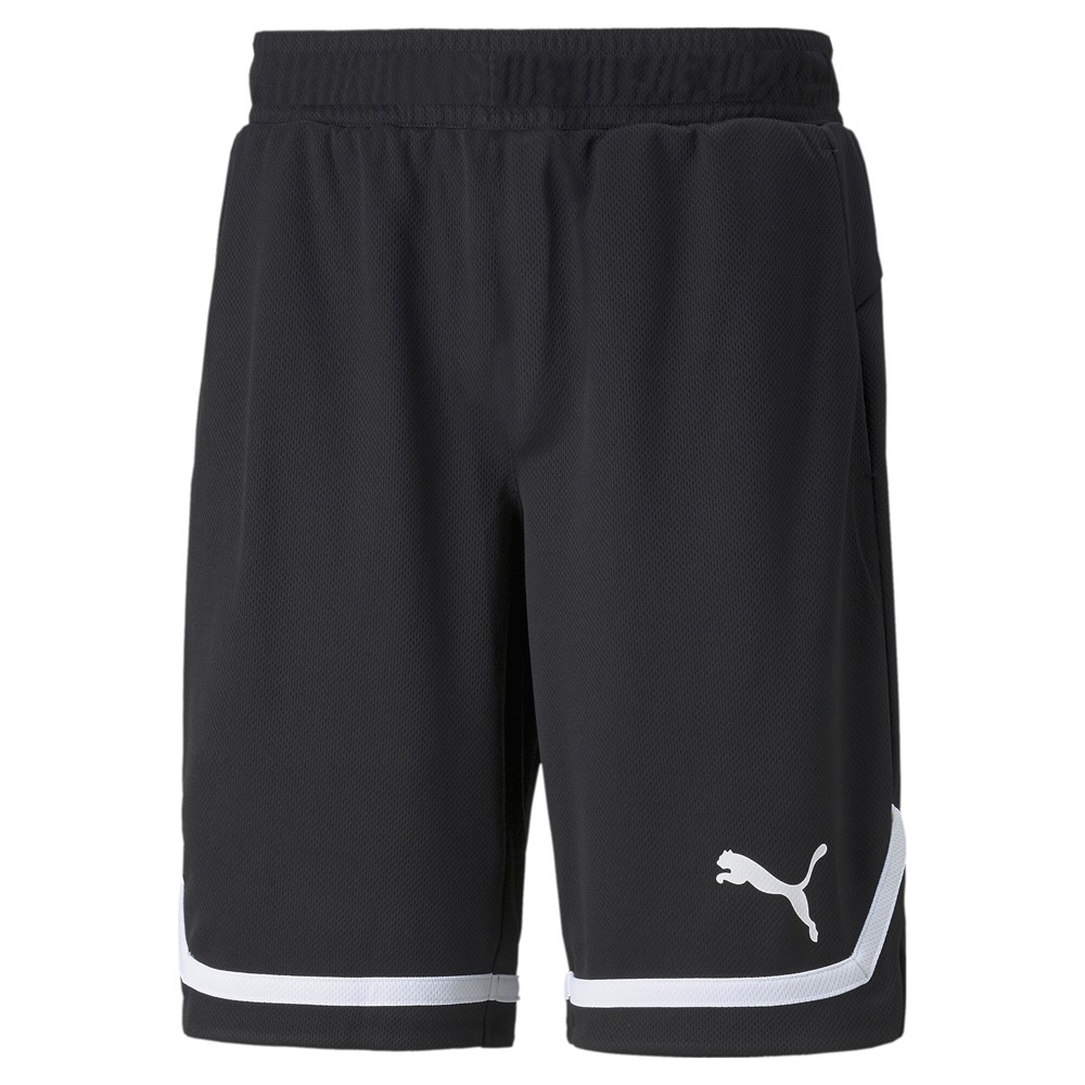 PUMA Ready To Go 10 Inch Athletic Shorts Mens Black Casual Athletic Bottoms 8486