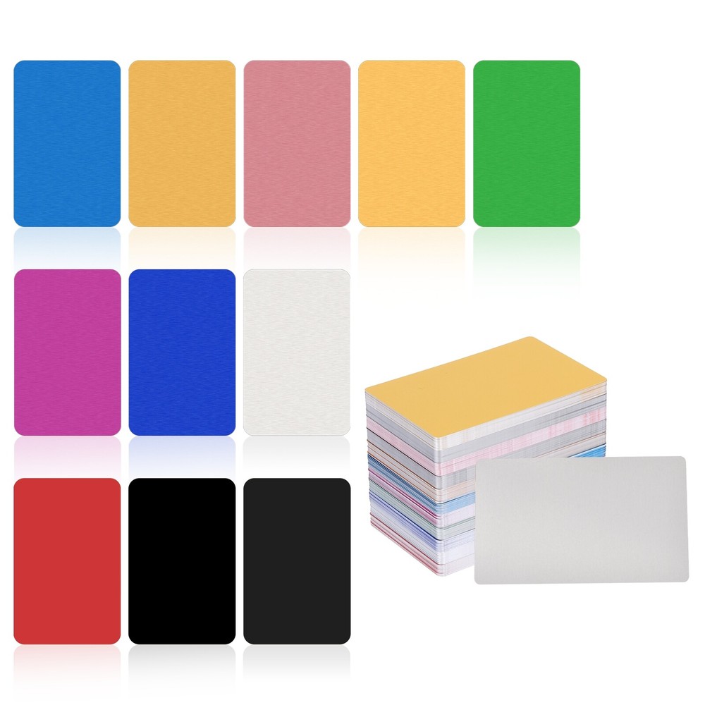 330Pcs Metal Business Card Blanks,1/64