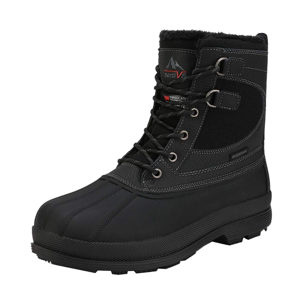 Men's Waterproof Winter Snow Boots - Durable Warm Cold Weather Footwear
