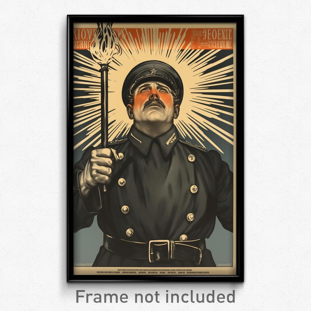 Vintage German Movie Poster - Powerful Man with Ornate Wand Art Print