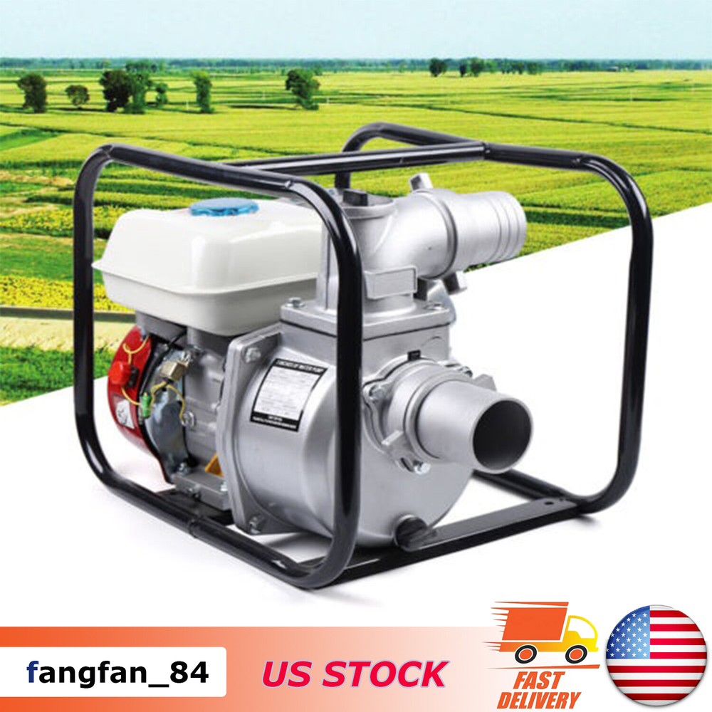 2/4 Stroke Gasoline Water Pump Gas-Powered Semi-Trash Irrigation Transfer Pump