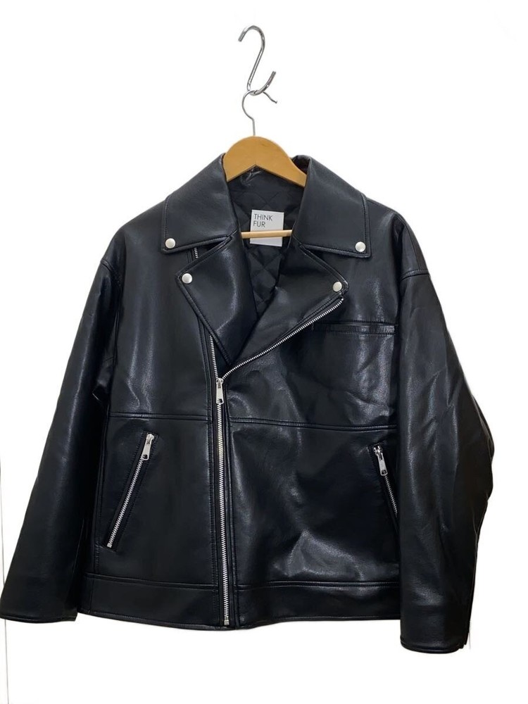Think/Double Riders Jacket/Free/ Leather/Blk/25Th-17 21901