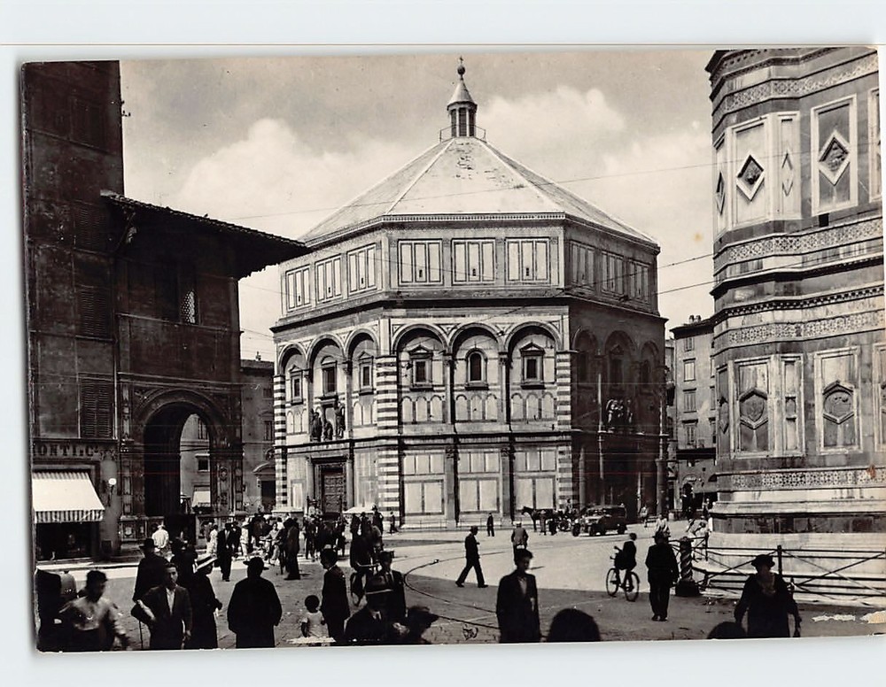 Postcard Baptistery of St John General View Florence Italy