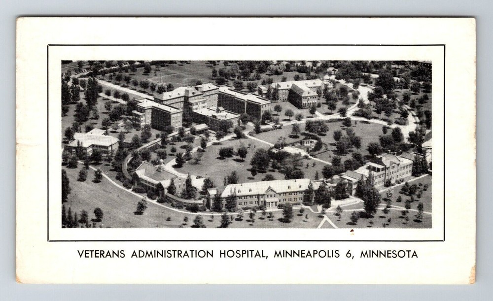 Minneapolis MN-Minnesota, Veterans Administration Hospital, Vintage Postcard