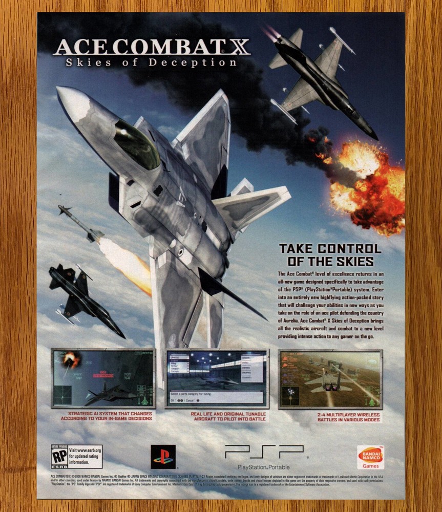 Ace Combat X Skies of Deception - Video Game Print Ad / Poster Promo Art 2006-image