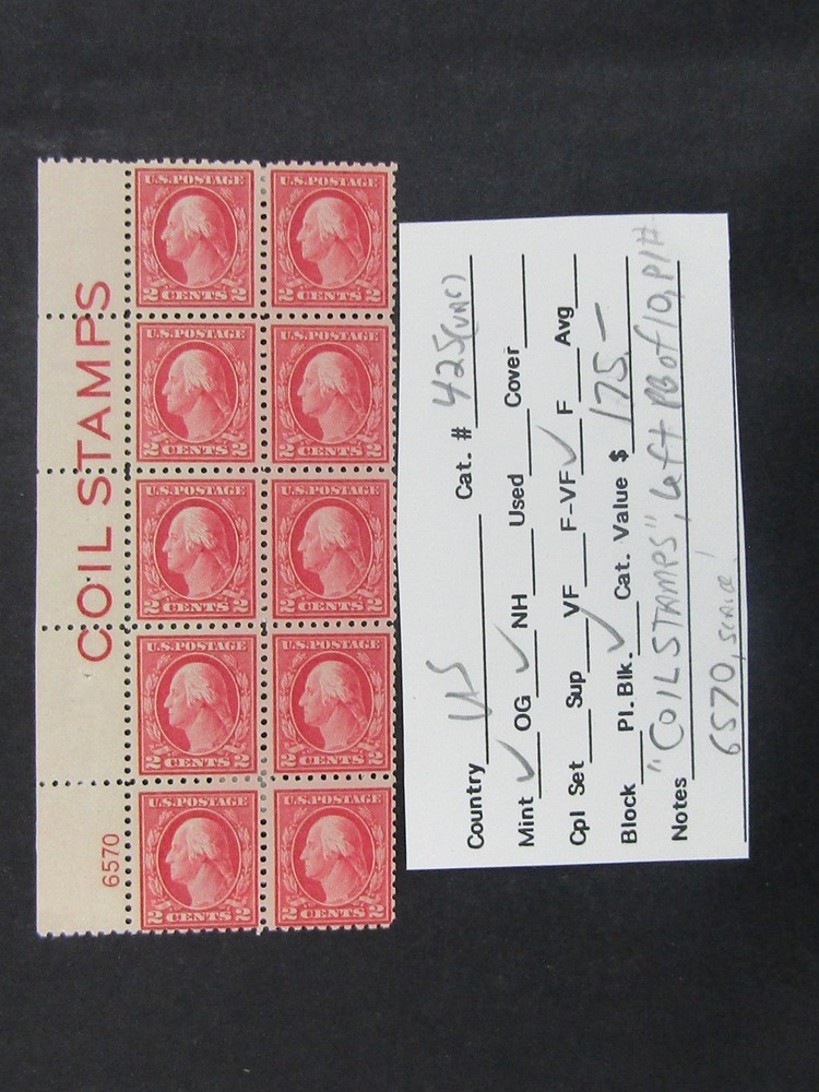 nystamps US Washington Plate Block Stamp # 425 Mint OG H $175        Y15x3654