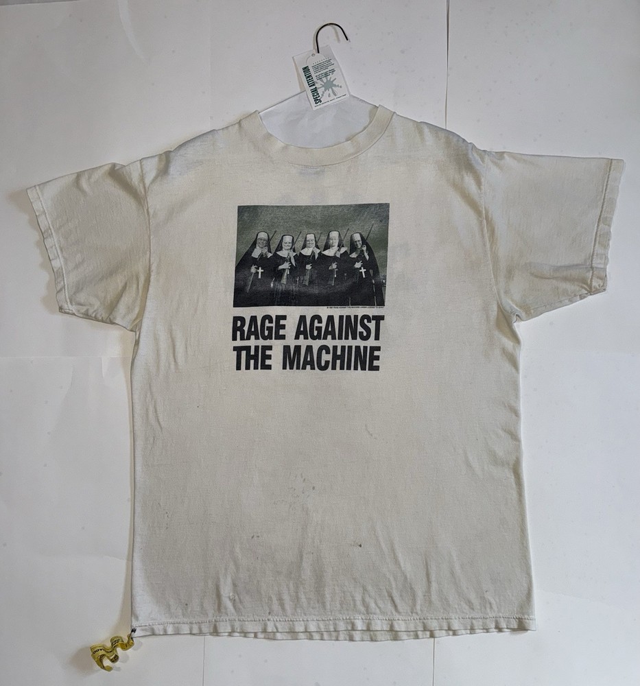 Rage Against The Machine 1997 Vintage T‑Shirt XL Tultex Giant Nuns With Guns