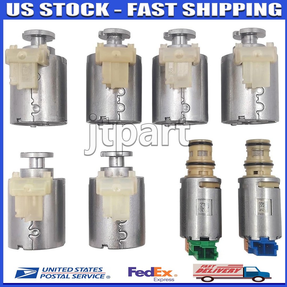 Genuine 10R60 10R80 Automatic Transmission Solenoid Kit 8Pcs for Ford Lincoln