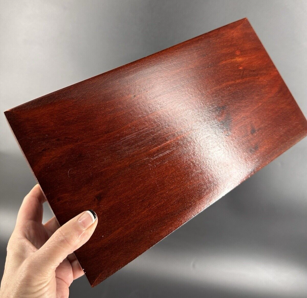 Handcrafted 11x6 Wooden Hinge Box from Poland