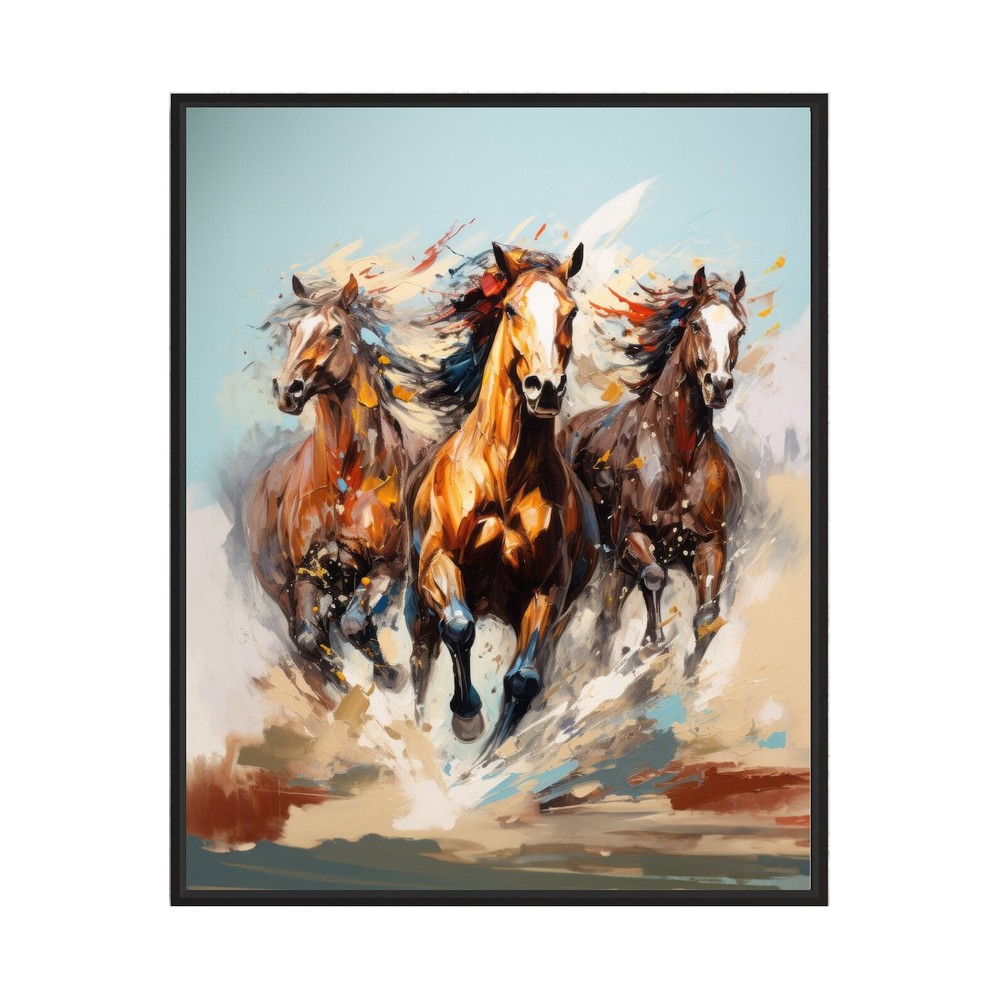 Horses Running Art Print Posters Animal Abstracts Wall Art Painting Decoration