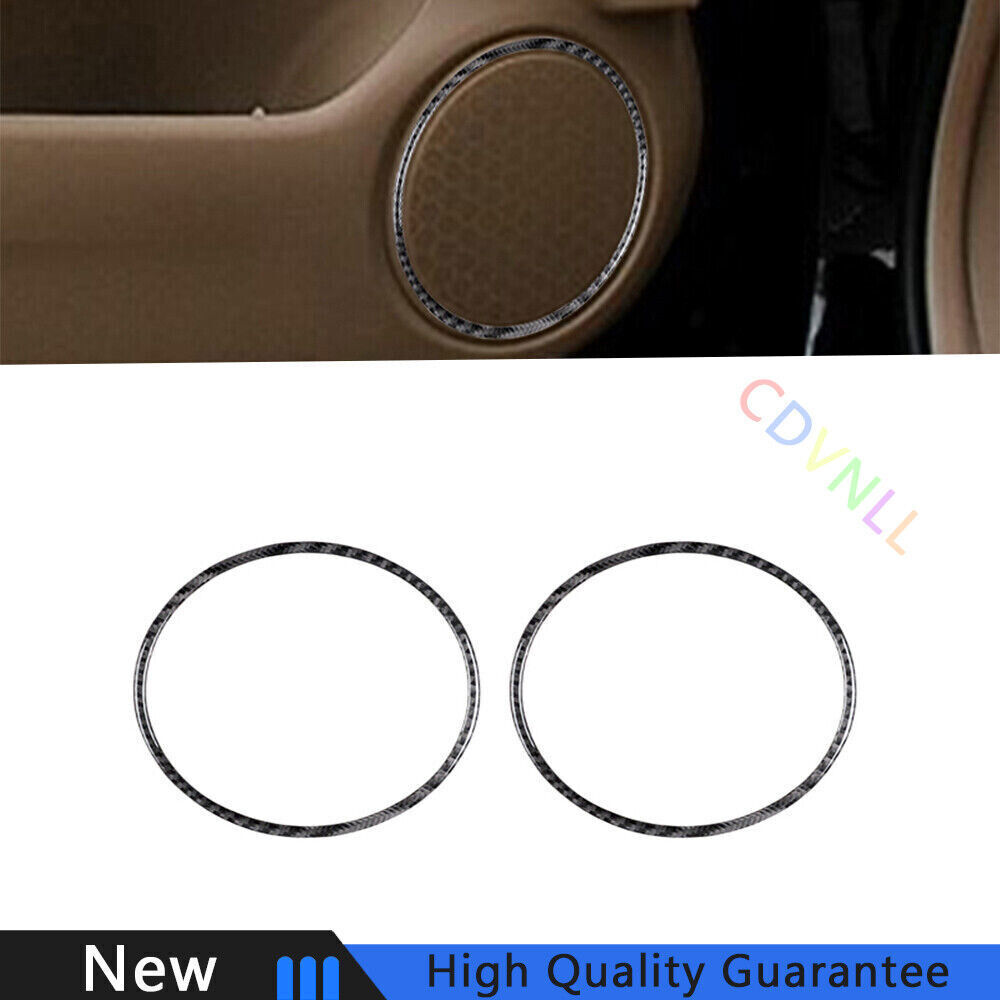 2Pcs For Honda Accord Sedan 03-07 Carbon Fiber Door Audio Speaker Panel Cover