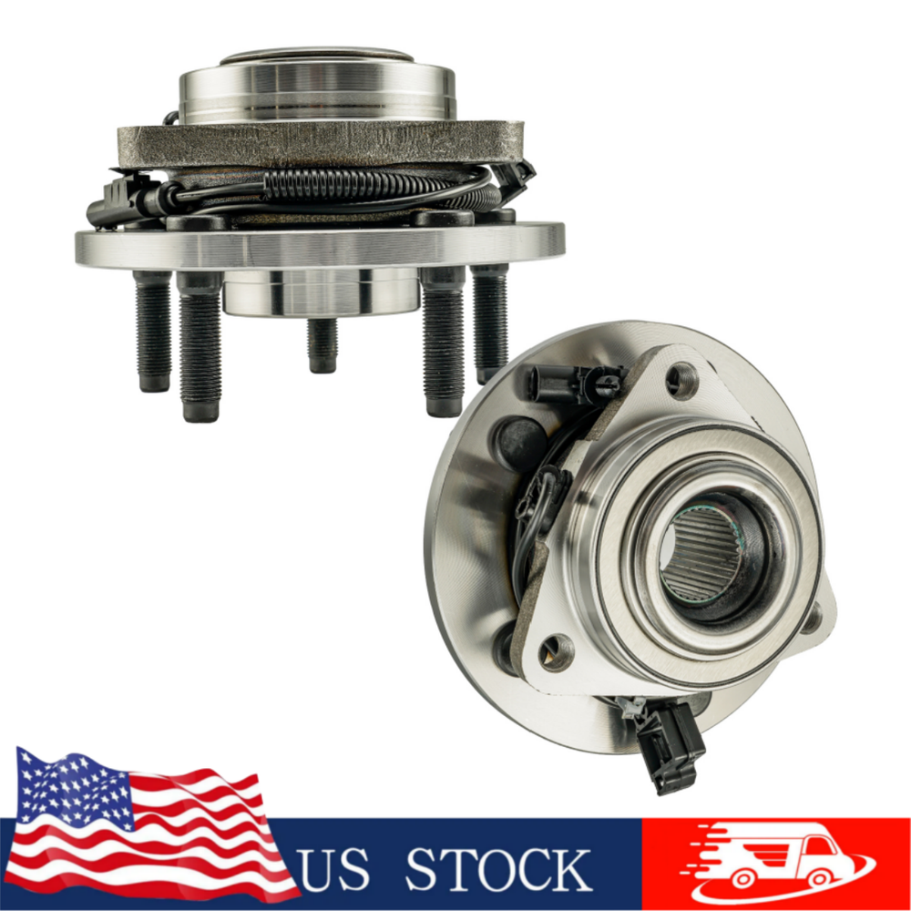 Pair (2) Front Wheel Hub Bearing for Dodge Ram Dakota Mitsubishi Raider w/ABS