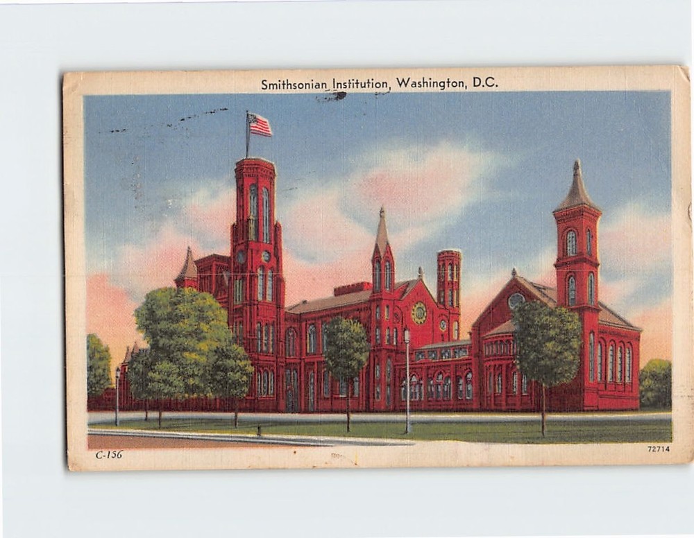 Postcard Smithsonian Institution Washington DC USA