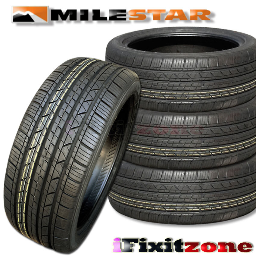 4 Milestar MS932 Sport 225/60R18 100V SL All Season Performance 50K Mile Tires