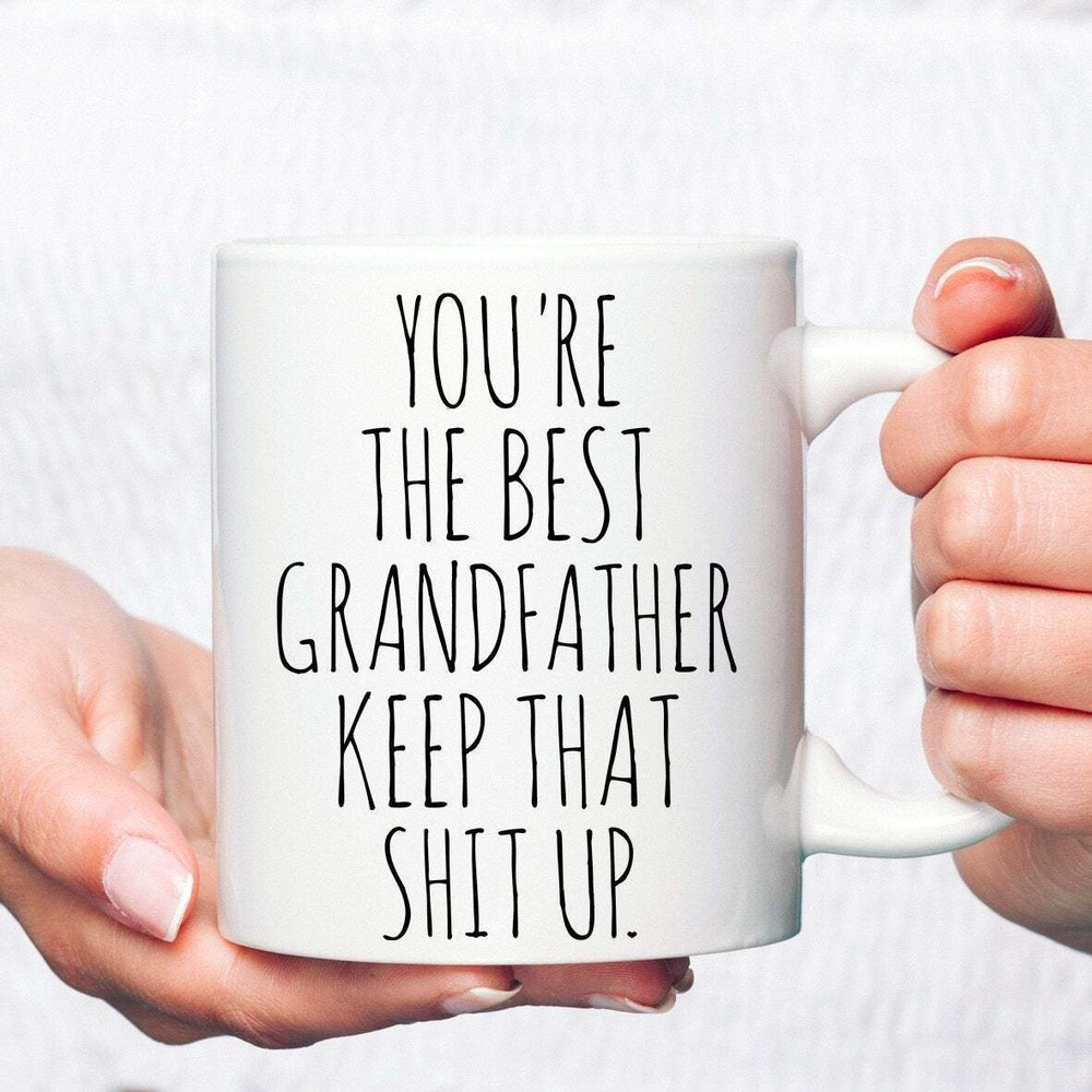 Grandfather Coffee Mug Grandfather Pregnancy Announcement Grandfather Fathers