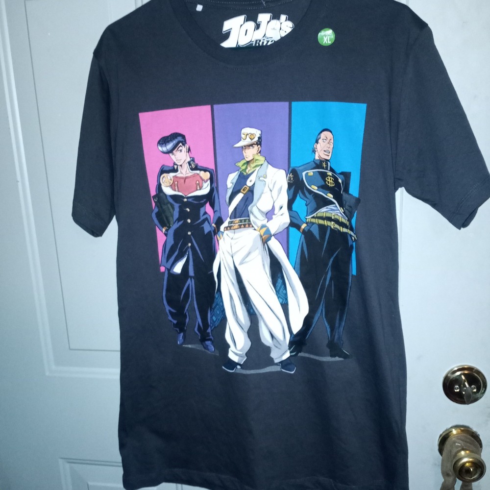JoJo's Bizarre Adventure T-Shirt, Black Sz XL Brand New, Convention Exclusive