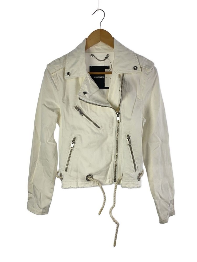 Diesel Double Riders Jacket/S/Cotton/Wht// 51801