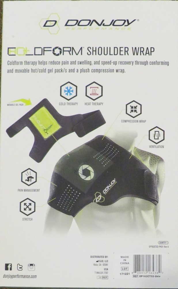 Therapy Compressive Hot/Cold Shoulder Wrap + Gel Pack Donjoy Performance