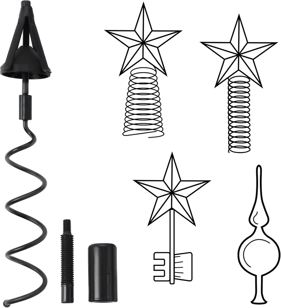 Universal Christmas Tree Topper Stabilizer - Floral Adapter with Adjustable A...