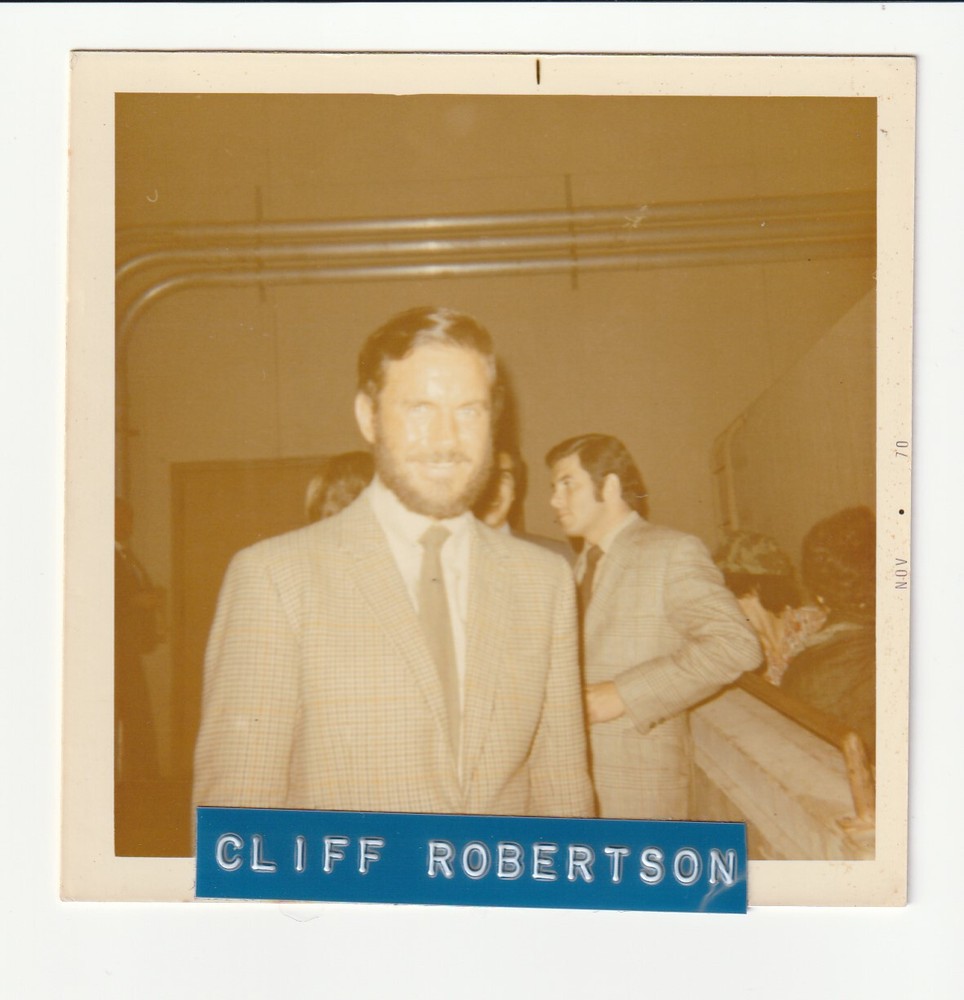 Vintage Cliff Robertson 3.5x3.5 Photograph Photo Snapshot PT 109 Charley