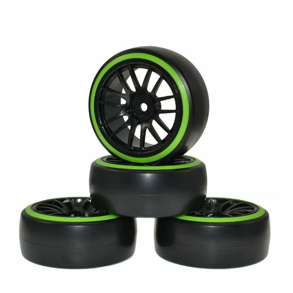 4Pcs RC 1:10 Car Drift Wheel Rims Tire for HSP 94123 Tamiya sakura hpi