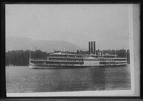 Photo:Steamer Robert Fulton,Hudson River,side wheelers,Detroit Publishing