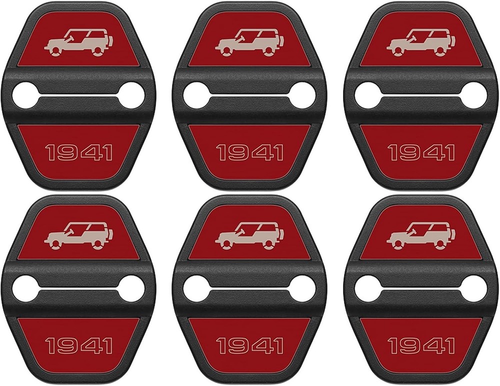 6PCS Door Lock Cover for Jeep Wrangler JL JLU 2018-2025 4XE
