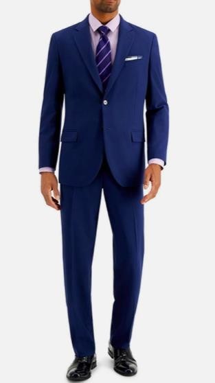 Nautica Mens Navy Modern fit 2 Piece Suit 42 R   36 X 31  NEW $395 NA000274 GAFF