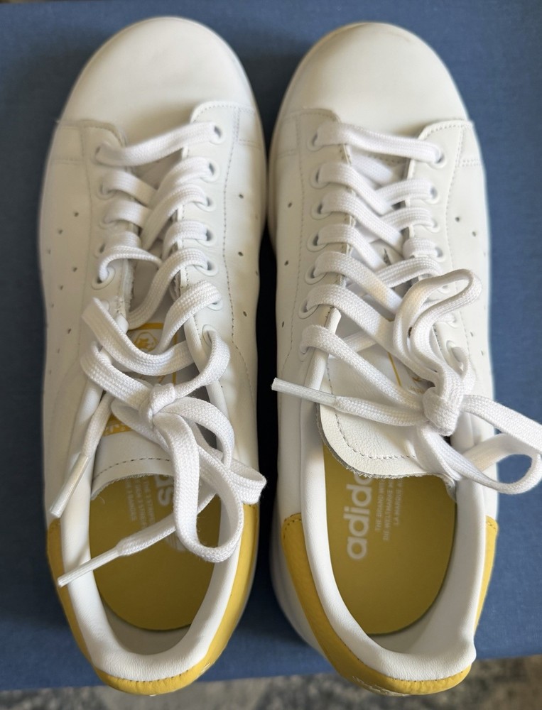 Adidas Stan Smith White And Yellow Size 9