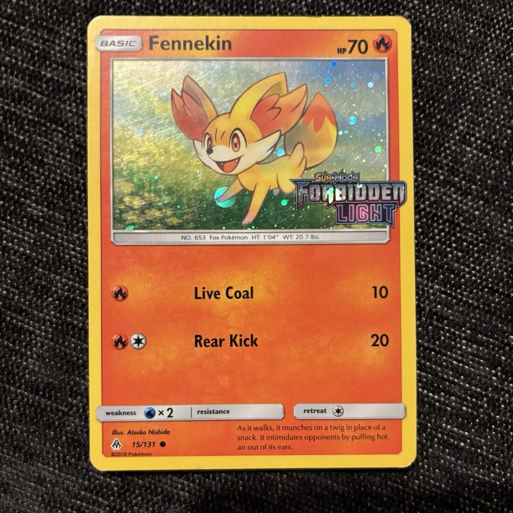 Toys R Us Exclusive Fennekin 15/131 Forbidden Light Stamped Promo NM Near Mint