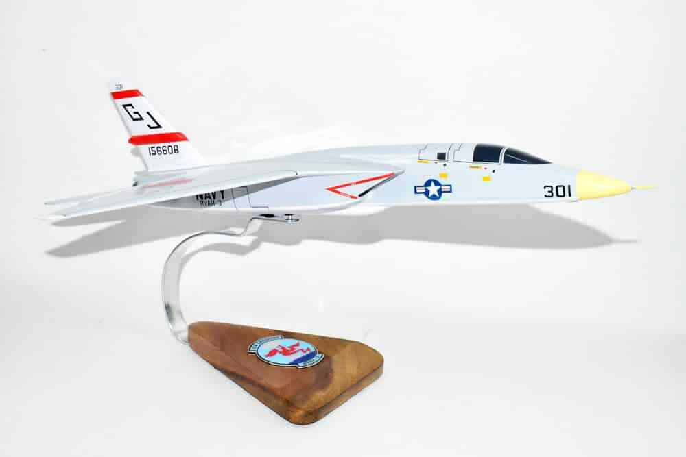 1/50 Scale RVAH-3 Sea Dragons RA-5c Vigilante Mahogany Navy Model Plane 18 Inches