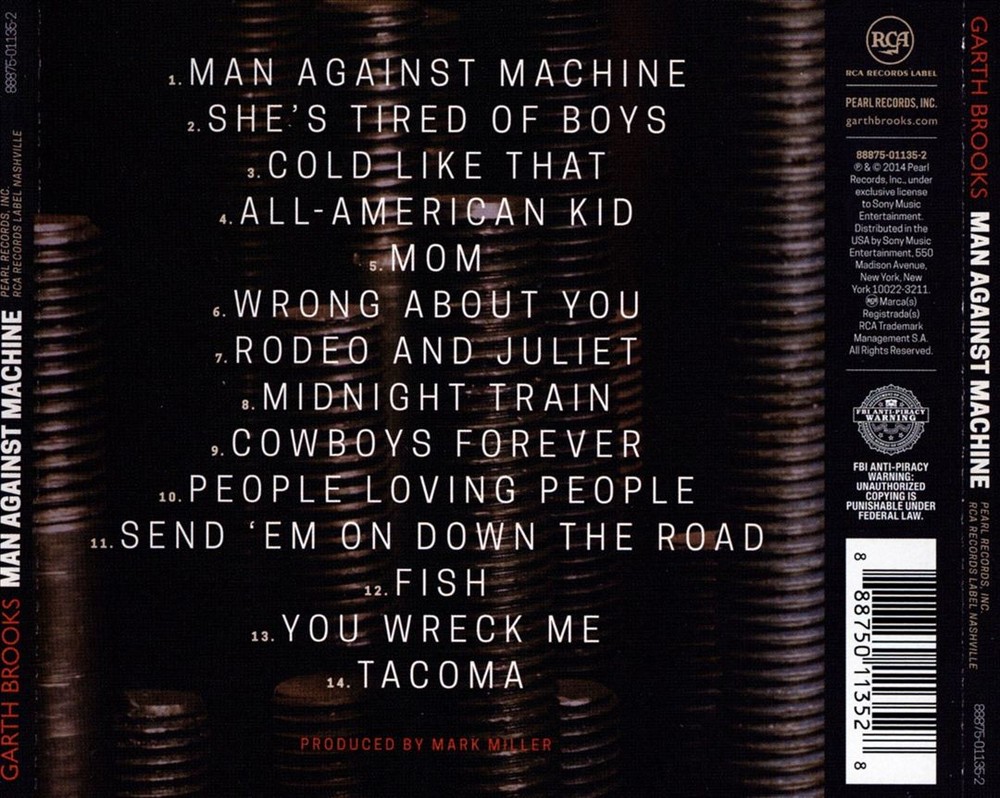 Garth Brooks - Man Against Machine New Cd