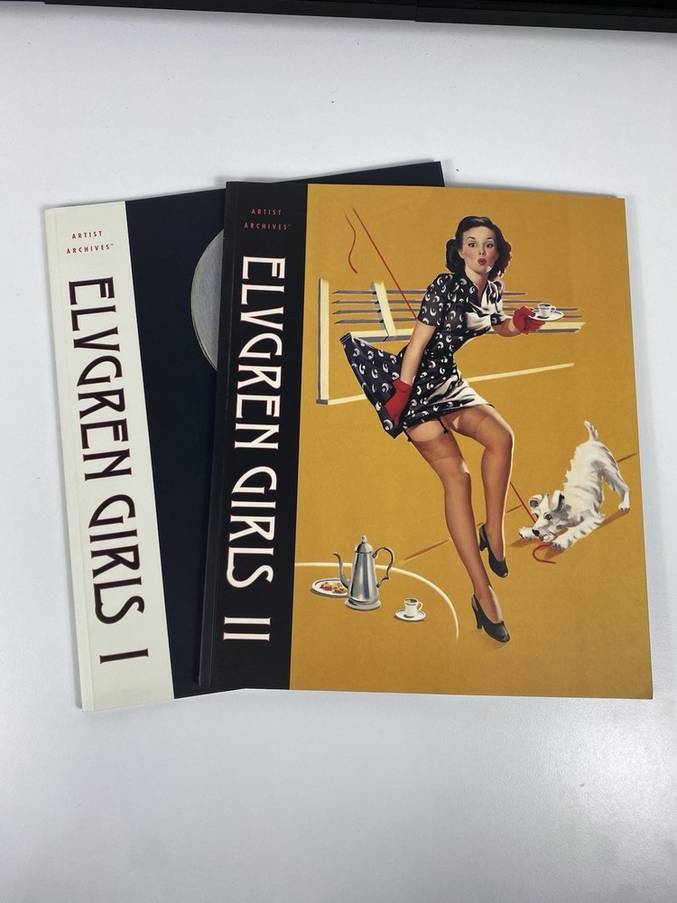 Artist Archives Elvgren Girls 1 & 2 by Max Allan Collins 1999 Paperback Pin-up