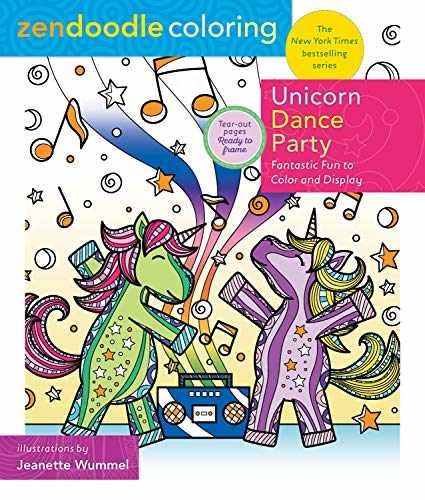 Zendoodle Coloring: Unicorn Dance - Paperback, by Wummel Jeanette - Very Good