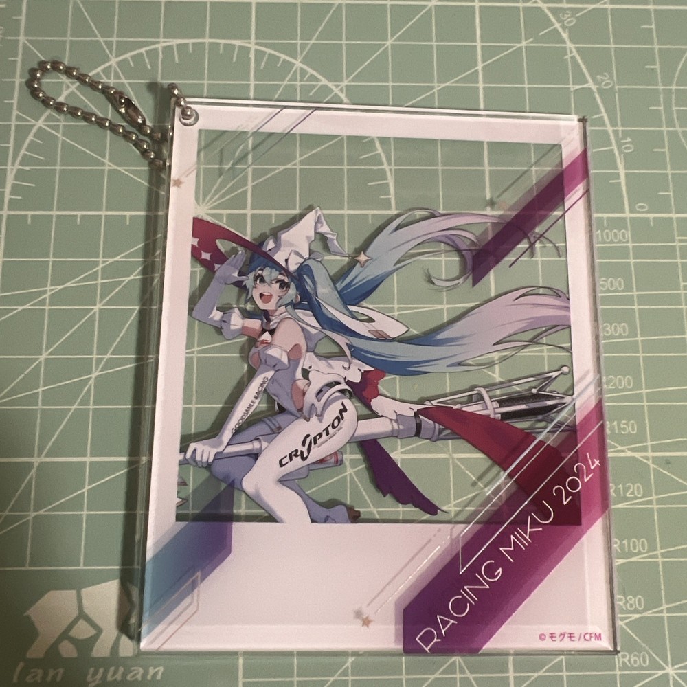 Racing Miku 2024 Ver. Clear Acrylic Card Hatsune Miku Racing Ver. Vocaloid
