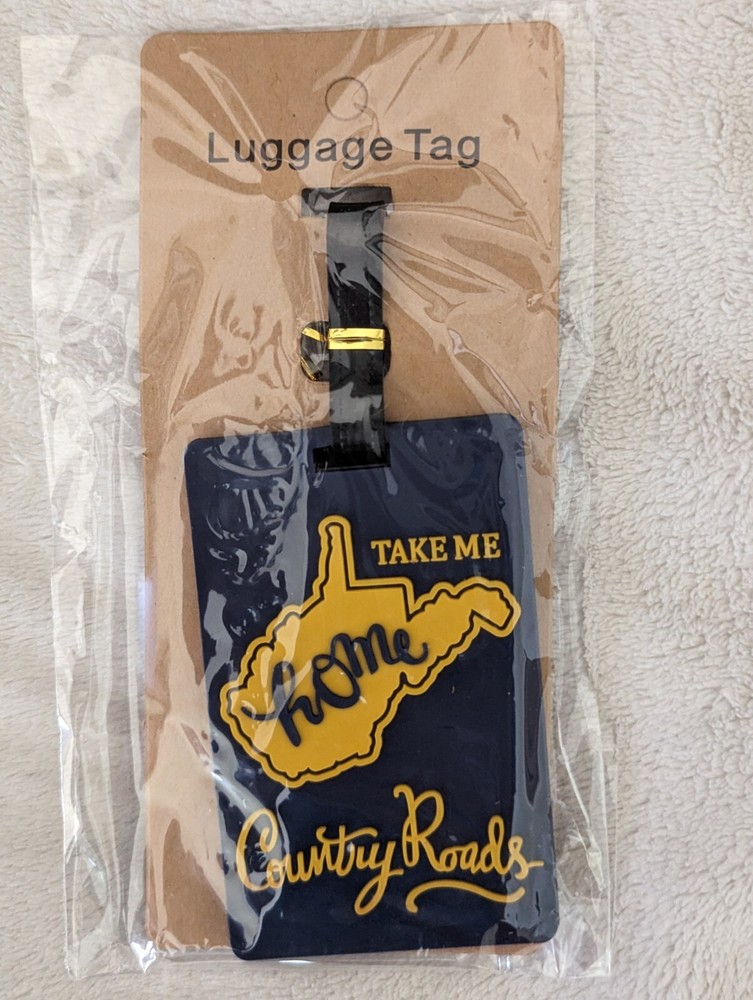 West Virginia WV Home State Luggage Suitcase Id Tags-Textured Home