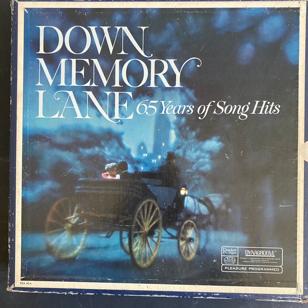 Various – Down Memory Lane 65 Years of Song Hits LP Box Set RCA Reader's Digest