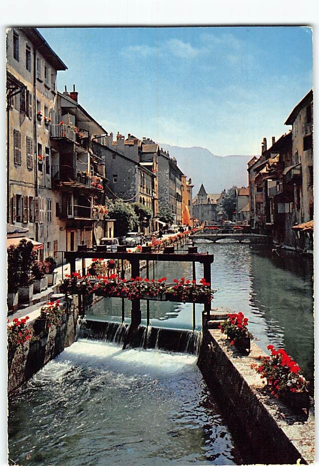 Postcard Annecy Canal du Thiou France
